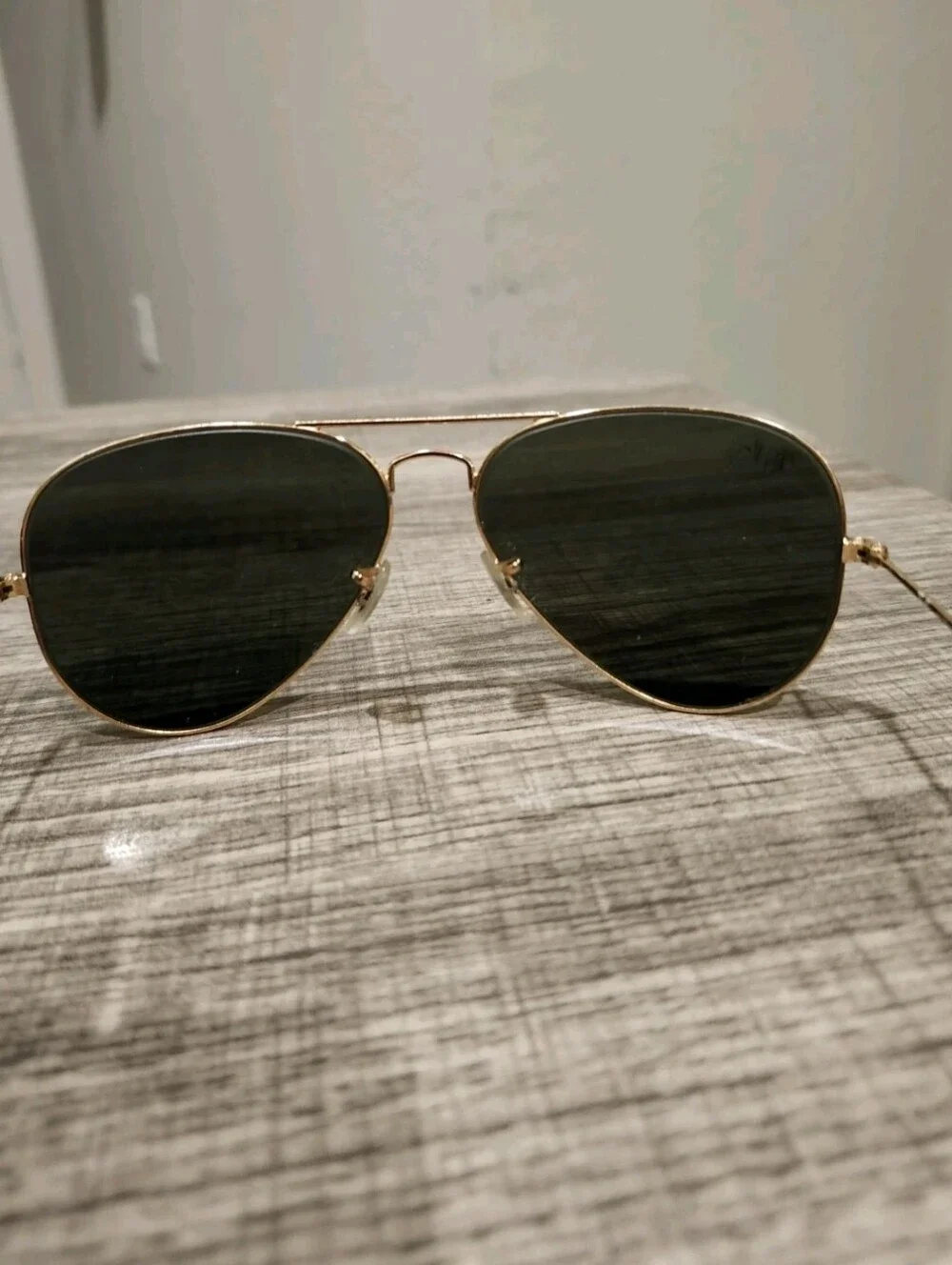 Ray-Ban RB3025 L0205 58014 3N Large Aviator Polarized Black Gold Men